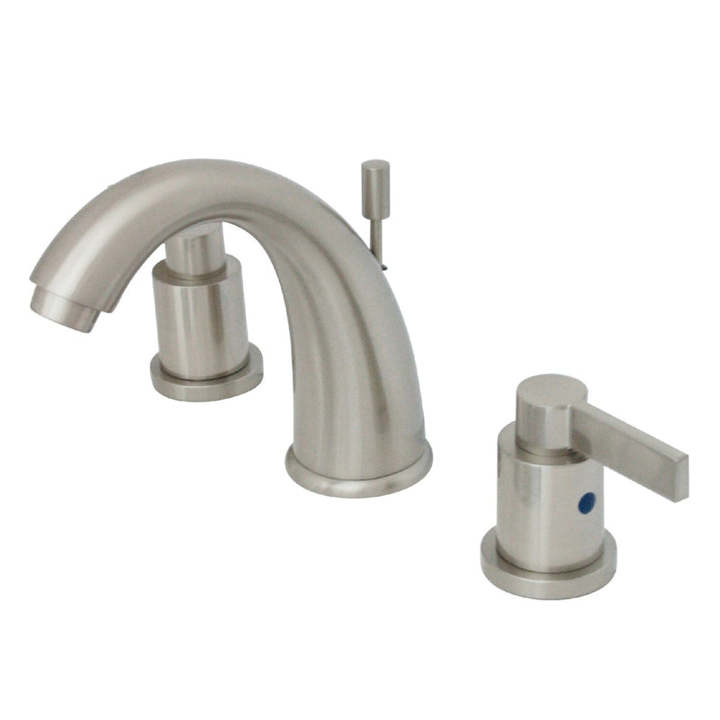 NuvoFusion Two-Handle 3-Hole Deck Mount Widespread Bathroom Faucet with Pop-Up Drain