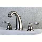 NuWave French Two-Handle 3-Hole Deck Mount Widespread Bathroom Faucet with Pop-Up Drain