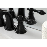American Classic Two-Handle 3-Hole Deck Mount Widespread Bathroom Faucet with Pop-Up Drain