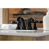 American Classic Two-Handle 3-Hole Deck Mount Widespread Bathroom Faucet with Pop-Up Drain