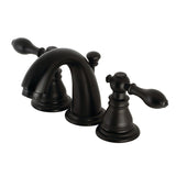 American Classic Two-Handle 3-Hole Deck Mount Widespread Bathroom Faucet with Pop-Up Drain