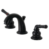 Magellan Two-Handle 3-Hole Deck Mount Widespread Bathroom Faucet with Pop-Up Drain
