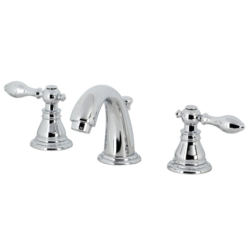 American Classic Two-Handle 3-Hole Deck Mount Widespread Bathroom Faucet with Pop-Up Drain