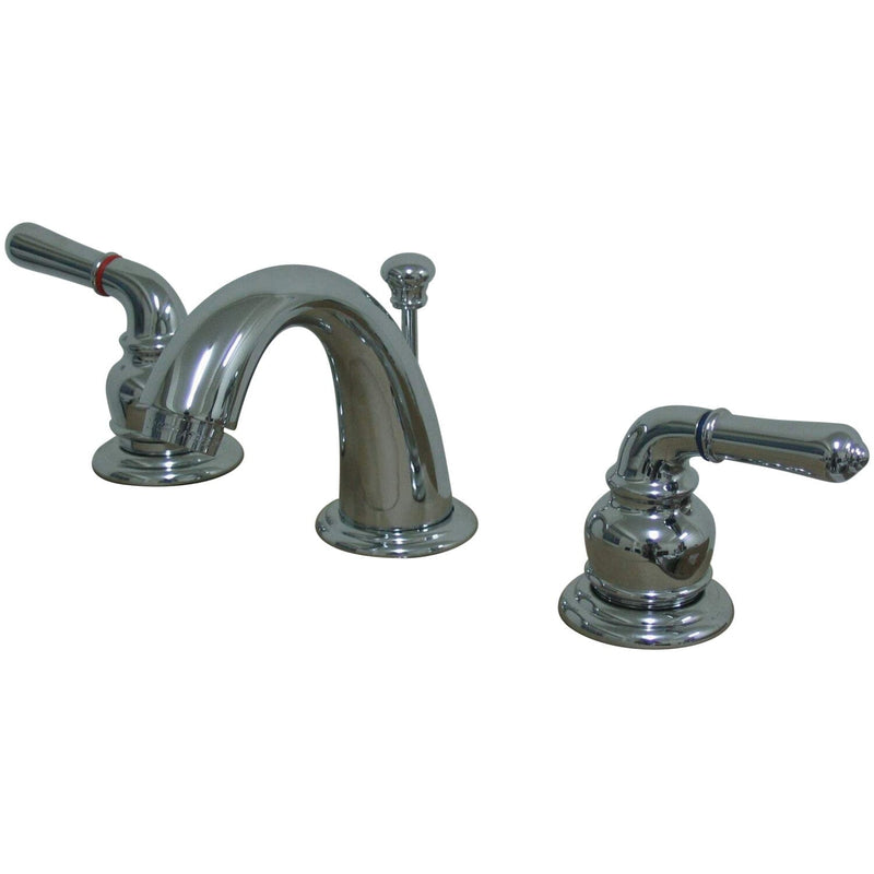 Magellan Two-Handle 3-Hole Deck Mount Widespread Bathroom Faucet with Pop-Up Drain