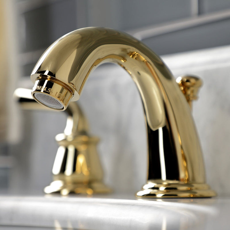 Restoration Two-Handle 3-Hole Deck Mount Widespread Bathroom Faucet with Pop-Up Drain
