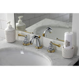 Vintage Two-Handle 3-Hole Deck Mount Widespread Bathroom Faucet with Pop-Up Drain