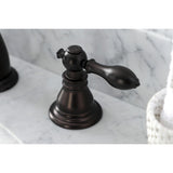 American Classic Two-Handle 3-Hole Deck Mount Widespread Bathroom Faucet with Pop-Up Drain