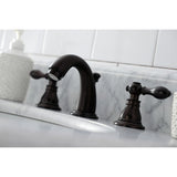 American Classic Two-Handle 3-Hole Deck Mount Widespread Bathroom Faucet with Pop-Up Drain