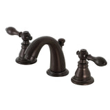 American Classic Two-Handle 3-Hole Deck Mount Widespread Bathroom Faucet with Pop-Up Drain