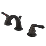 Magellan Two-Handle 3-Hole Deck Mount Widespread Bathroom Faucet with Pop-Up Drain