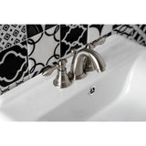 American Classic Two-Handle 3-Hole Deck Mount Widespread Bathroom Faucet with Pop-Up Drain
