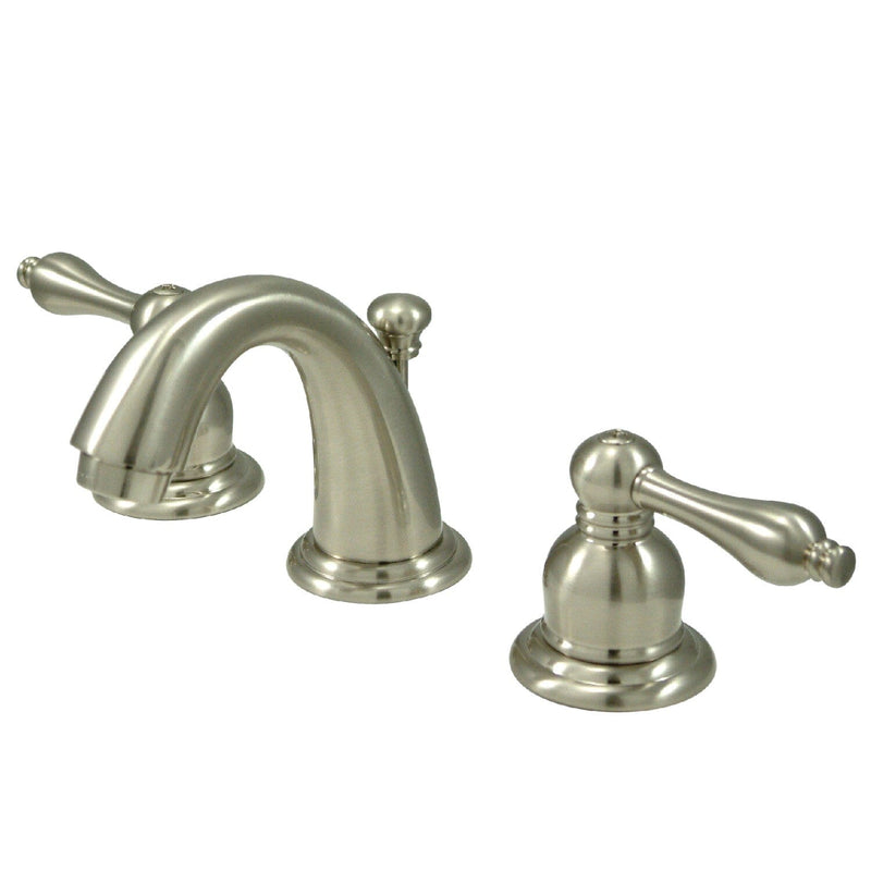 Victorian Two-Handle 3-Hole Deck Mount Widespread Bathroom Faucet with Pop-Up Drain