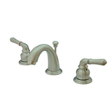 Magellan Two-Handle 3-Hole Deck Mount Widespread Bathroom Faucet with Pop-Up Drain