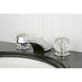 Americana Two-Handle 3-Hole Deck Mount Widespread Bathroom Faucet with Pop-Up Drain