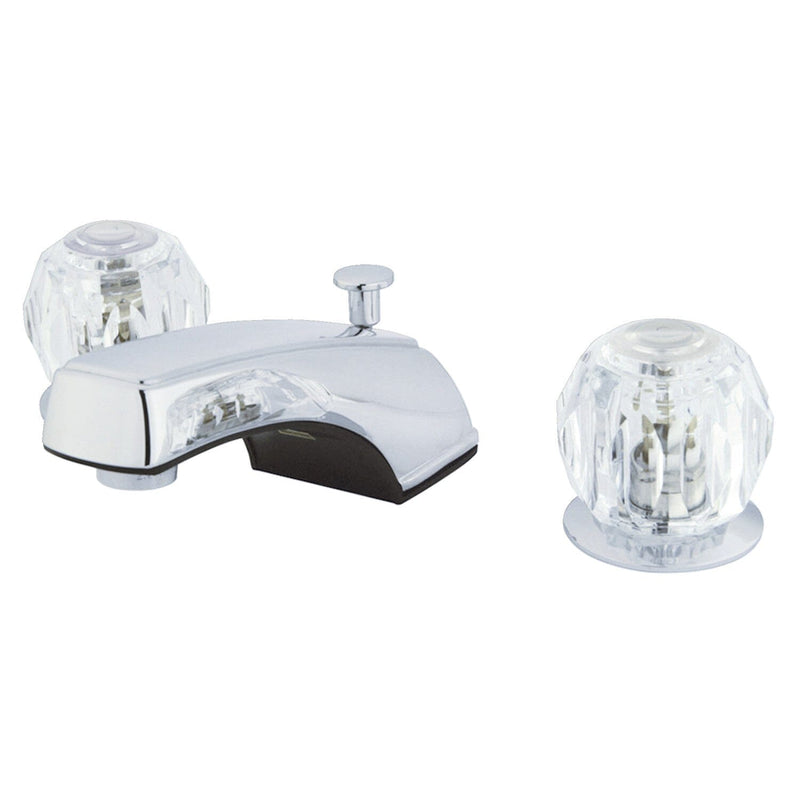 Americana Two-Handle 3-Hole Deck Mount Widespread Bathroom Faucet with Pop-Up Drain