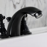 American Patriot Two-Handle 3-Hole Deck Mount Mini-Widespread Bathroom Faucet with Pop-Up Drain