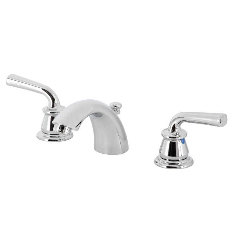 Restoration Two-Handle 3-Hole Deck Mount Mini-Widespread Bathroom Faucet with Pop-Up Drain