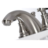 Duchess Two-Handle 3-Hole Deck Mount Mini-Widespread Bathroom Faucet with Pop-Up Drain