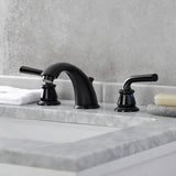 Restoration Two-Handle 3-Hole Deck Mount Widespread Bathroom Faucet with Retail Pop-Up Drain