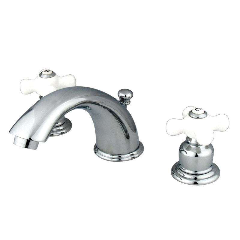 Magellan Two-Handle 3-Hole Deck Mount Widespread Bathroom Faucet with Pop-Up Drain