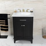 Restoration Two-Handle 3-Hole Deck Mount Widespread Bathroom Faucet with Retail Pop-Up Drain