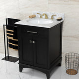 Restoration Two-Handle 3-Hole Deck Mount Widespread Bathroom Faucet with Retail Pop-Up Drain