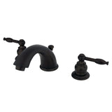 Magellan Two-Handle 3-Hole Deck Mount Widespread Bathroom Faucet with Pop-Up Drain