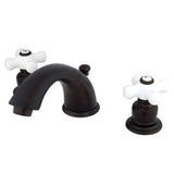 Magellan Two-Handle 3-Hole Deck Mount Widespread Bathroom Faucet with Pop-Up Drain