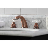 Magellan Two-Handle 3-Hole Deck Mount Widespread Bathroom Faucet with Pop-Up Drain