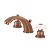 Magellan Two-Handle 3-Hole Deck Mount Widespread Bathroom Faucet with Pop-Up Drain