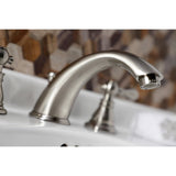 American Classic Two-Handle 3-Hole Deck Mount Widespread Bathroom Faucet with Retail Pop-Up Drain