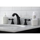American Classic Two-Handle 3-Hole Deck Mount Widespread Bathroom Faucet with Retail Pop-Up Drain