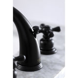 Victorian Two-Handle 3-Hole Deck Mount Widespread Bathroom Faucet with Pop-Up Drain