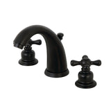 Victorian Two-Handle 3-Hole Deck Mount Widespread Bathroom Faucet with Pop-Up Drain