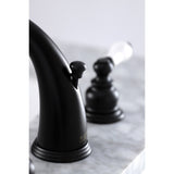 Victorian Two-Handle 3-Hole Deck Mount Widespread Bathroom Faucet with Pop-Up Drain