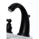 Victorian Two-Handle 3-Hole Deck Mount Widespread Bathroom Faucet with Pop-Up Drain