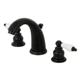 Victorian Two-Handle 3-Hole Deck Mount Widespread Bathroom Faucet with Pop-Up Drain
