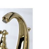 Duchess Two-Handle 3-Hole Deck Mount Widespread Bathroom Faucet with Retail Pop-Up Drain