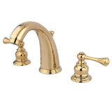 Victorian Two-Handle 3-Hole Deck Mount Widespread Bathroom Faucet with Pop-Up Drain