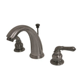 Magellan Two-Handle 3-Hole Deck Mount Widespread Bathroom Faucet with Pop-Up Drain