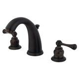 Victorian Two-Handle 3-Hole Deck Mount Widespread Bathroom Faucet with Pop-Up Drain