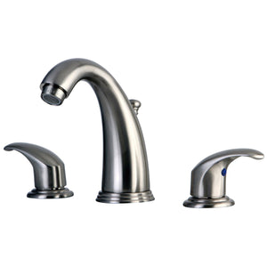 Magellan Two-Handle 3-Hole Deck Mount Widespread Bathroom Faucet with Pop-Up Drain