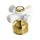 Porcelain Cross Handle, Diverter for Tub and Shower Faucet