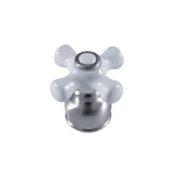 Porcelain Cross Handle, Diverter for Tub and Shower Faucet