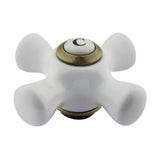Porcelain Cross Handle (Cold Side)