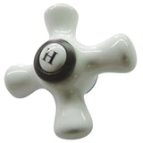 Porcelain Cross Handle (Hot Side)