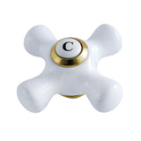 Porcelain Cross Handle (Cold Side)