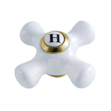 Porcelain Cross Handle (Hot Side)