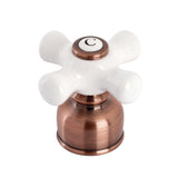 Porcelain Cross Handle (Cold Side)