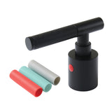 Kaiser Zinc Alloy Lever Handle with Black Neoprene Sleeve (Hot Side)